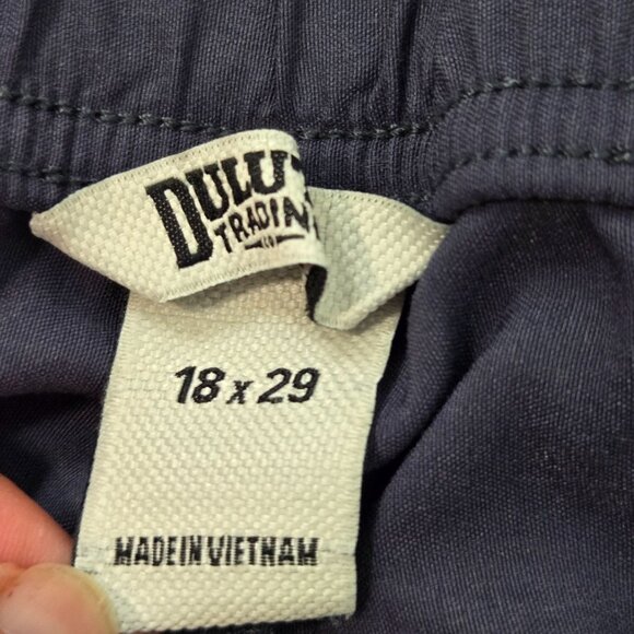 Duluth Trading Co Women's Size 18x29 Dry on the Fly Slim Leg Pants Navy Roll Hem - Picture 9 of 13